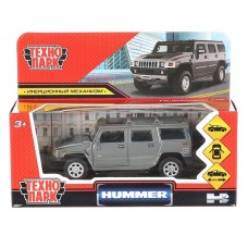 Машина металл HUMMER "hummer h2", 12см, инерц,темно-серый Технопарк