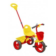 Велосипед 3-х колес. детск.(с руч.с корз красный с желтым) (уп 2шт)