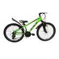24" Велосипед Stels Navigator 410 MD 21-sp 12 рама (черный/зеленый) Сталь NEW