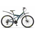 27.5" Велосипед Stels Focus MD 21-sp 19" рама сталь (сер/желт) V010