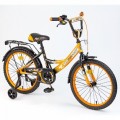 18" Велосипед MAXXPRO-18-3 (оранжево-черный) багажник,длинное крыло