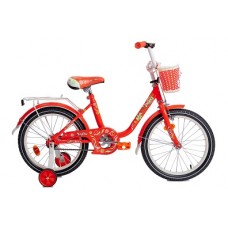 18" Велосипед SOFIA-N18-3 (оранжево-белый) багажник, длинное крыло