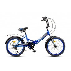 20" Велосипед COMPACT 20S Y20S-3 (сине-черный)