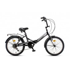 20" Велосипед COMPACT 20S Y20S-5 (черно-серый)