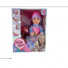 Ф Кукла-пупс интерак.Yale Baby 25 см в розово-голуб.костюме