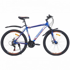 26" Велосипед  AVENGER A264D, синий/оранжевый, 19"